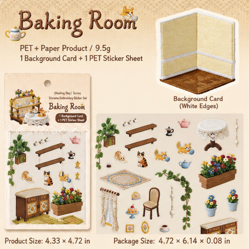 Stitchframe – Zestaw Dioramy Kempingowej z Fałszywym Haftem