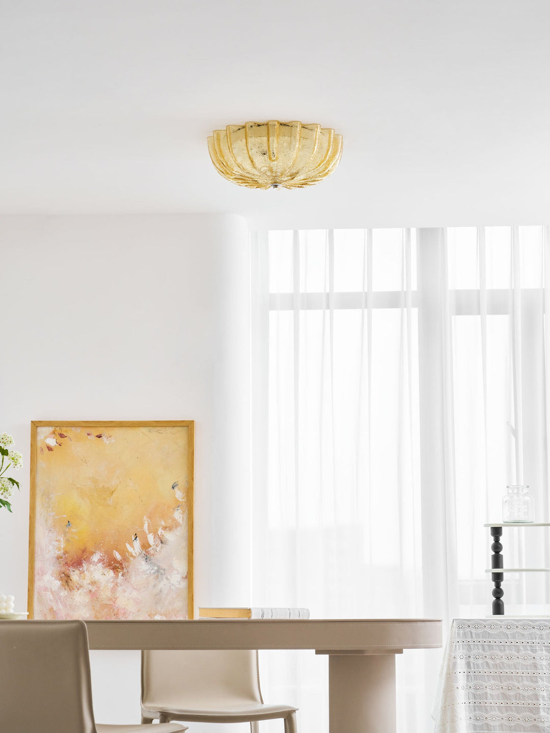 Murano Szkło Muflowane Lampa sufitowa
