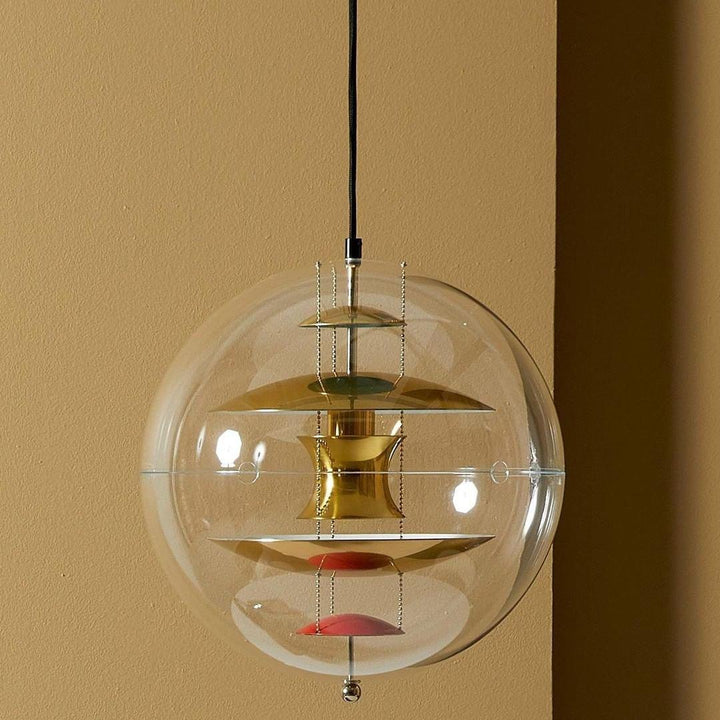 Lampa wisząca w kształcie okrągłej kuli