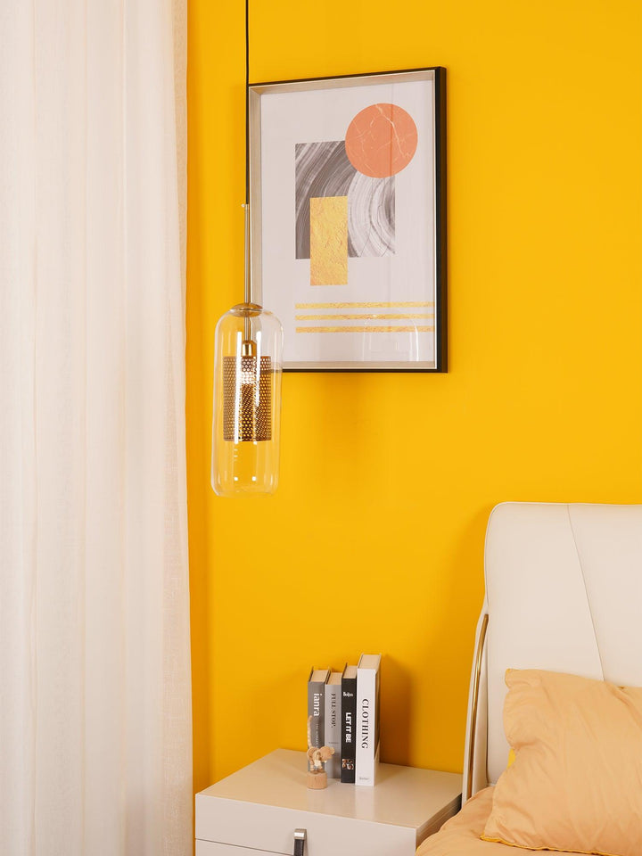 Lampa wisząca Vadim z szklanym kloszem