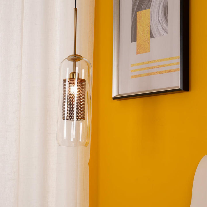 Lampa wisząca Vadim z szklanym kloszem