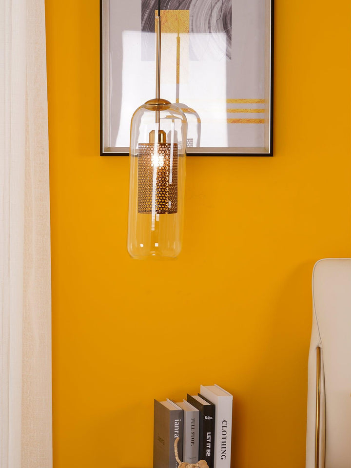 Lampa wisząca Vadim z szklanym kloszem