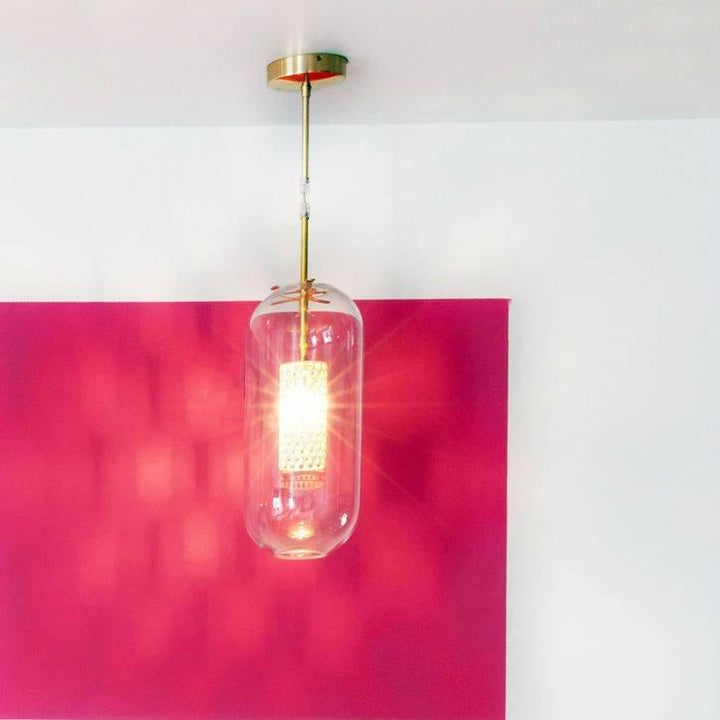 Lampa wisząca Vadim z szklanym kloszem