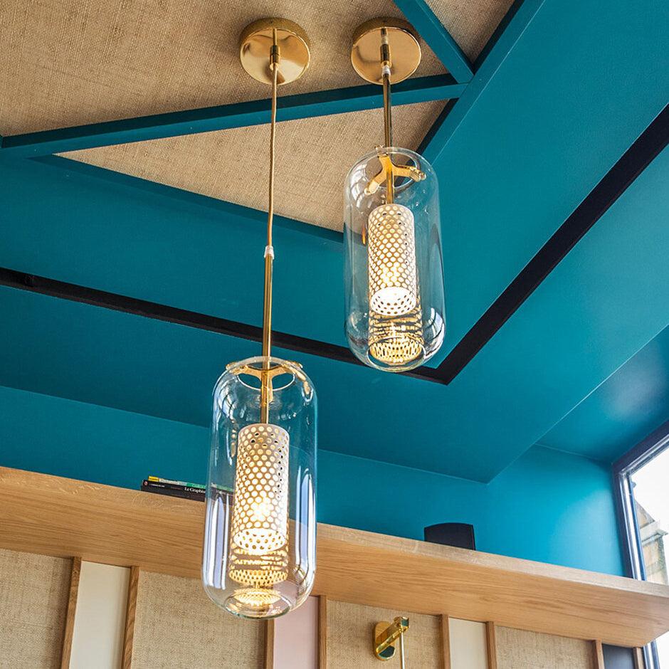 Lampa wisząca Vadim z szklanym kloszem