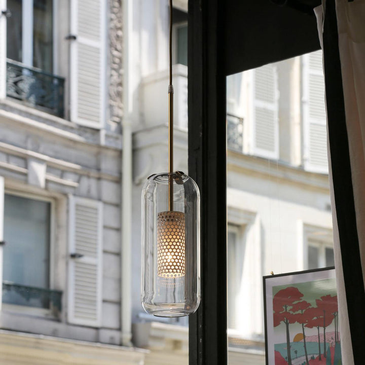 Lampa wisząca Vadim z szklanym kloszem