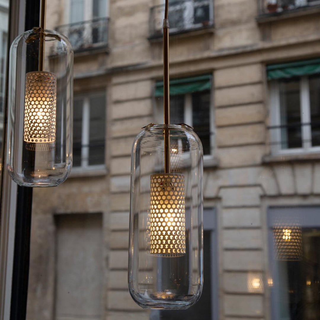 Lampa wisząca Vadim z szklanym kloszem