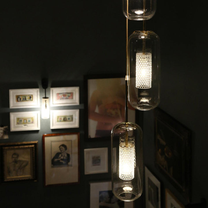 Lampa wisząca Vadim z szklanym kloszem