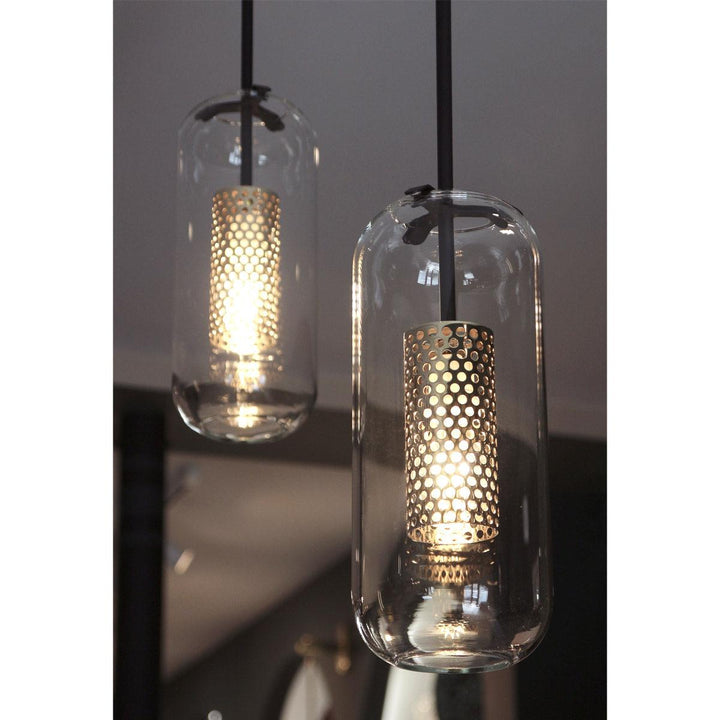 Lampa wisząca Vadim z szklanym kloszem