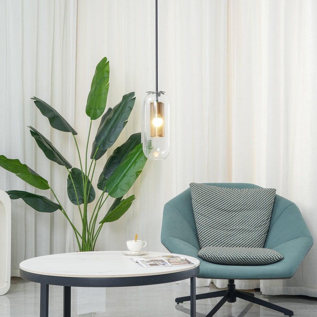 Lampa wisząca Vadim z szklanym kloszem