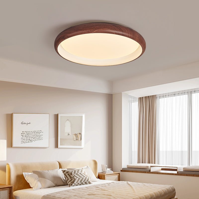 Lampa sufitowa Valencia z orzecha