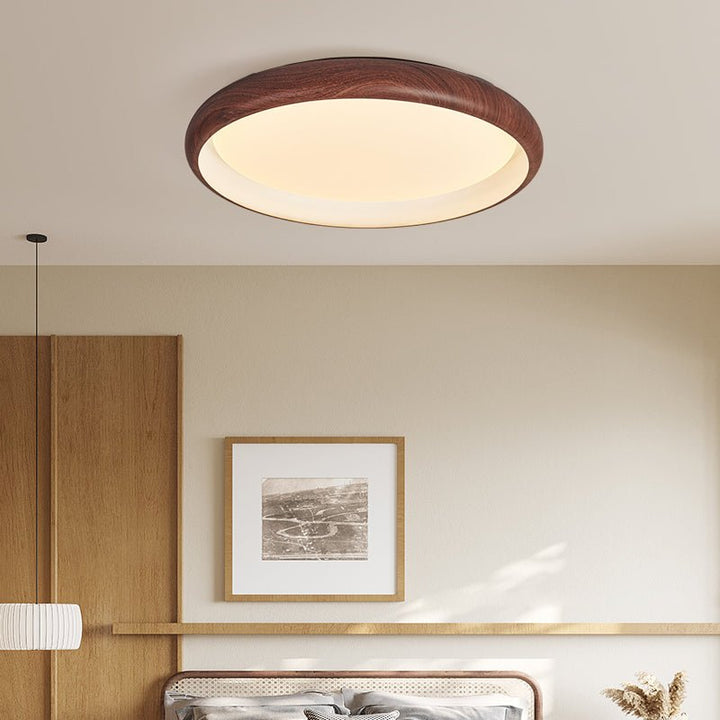 Lampa sufitowa Valencia z orzecha
