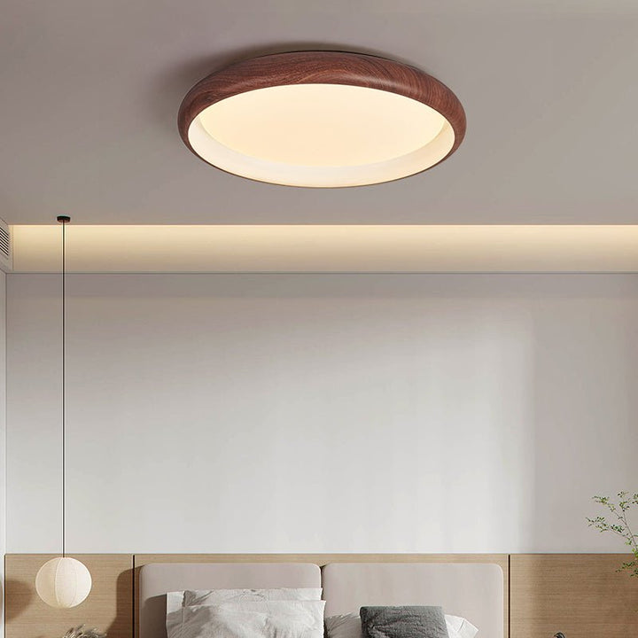 Lampa sufitowa Valencia z orzecha