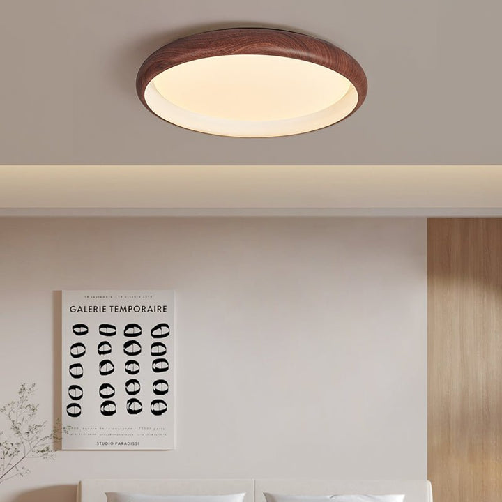 Lampa sufitowa Valencia z orzecha