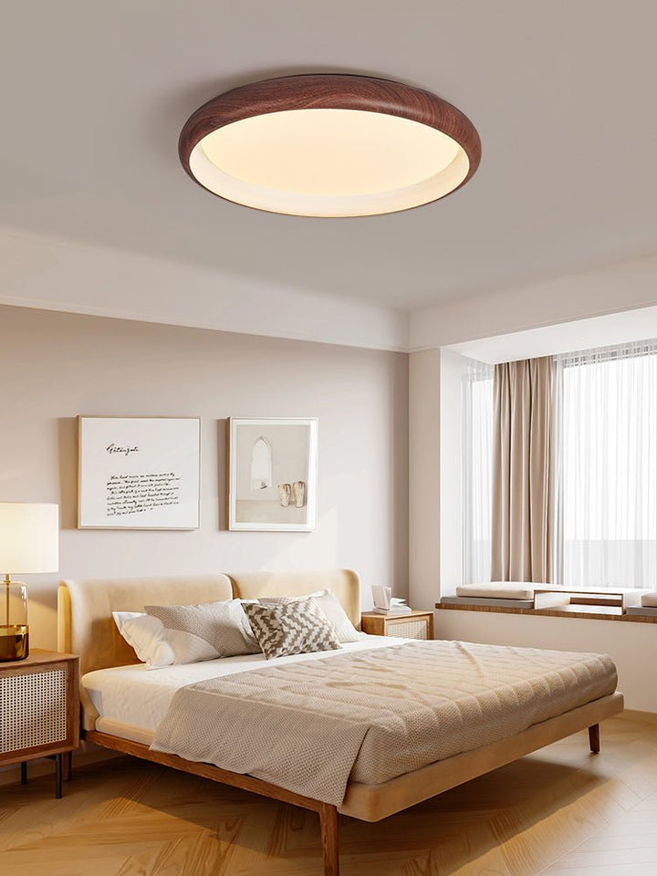 Lampa sufitowa Valencia z orzecha