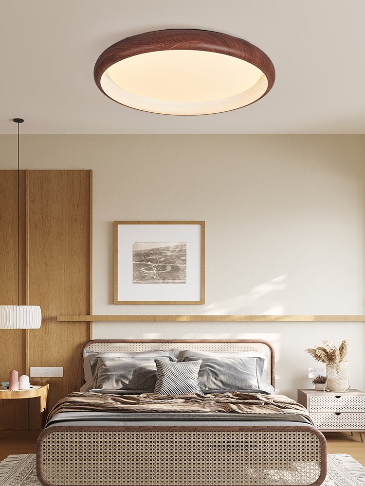 Lampa sufitowa Valencia z orzecha