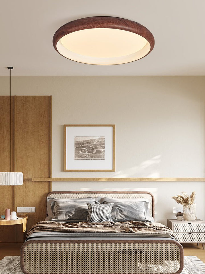 Lampa sufitowa Valencia z orzecha