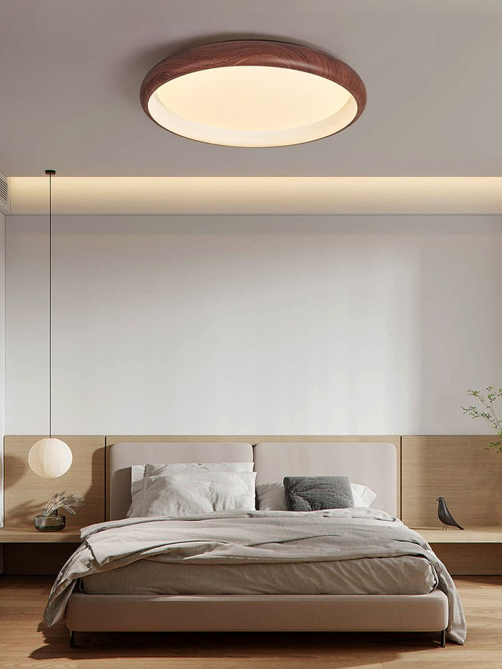 Lampa sufitowa Valencia z orzecha