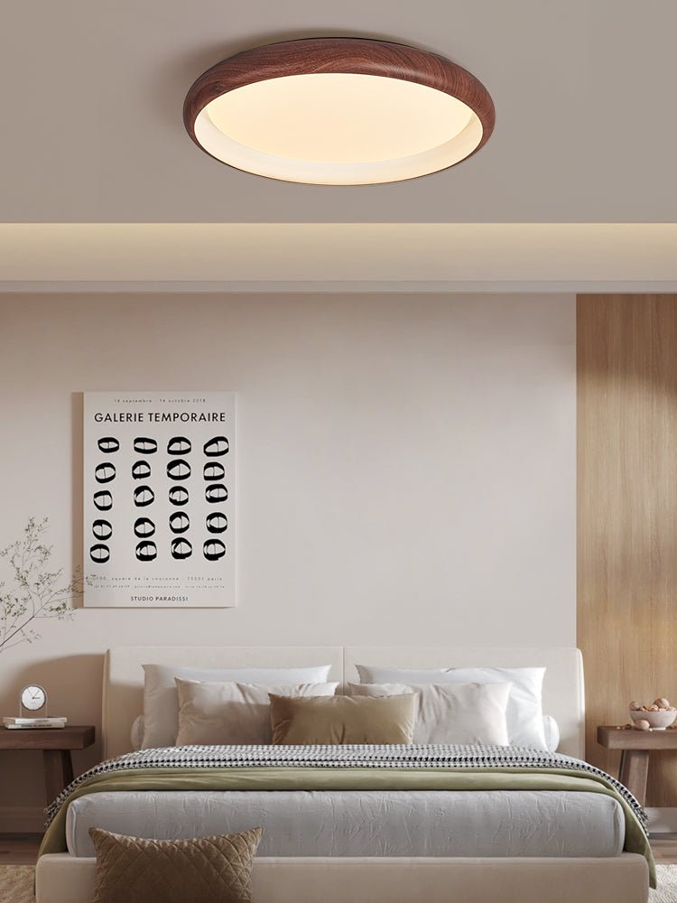 Lampa sufitowa Valencia z orzecha