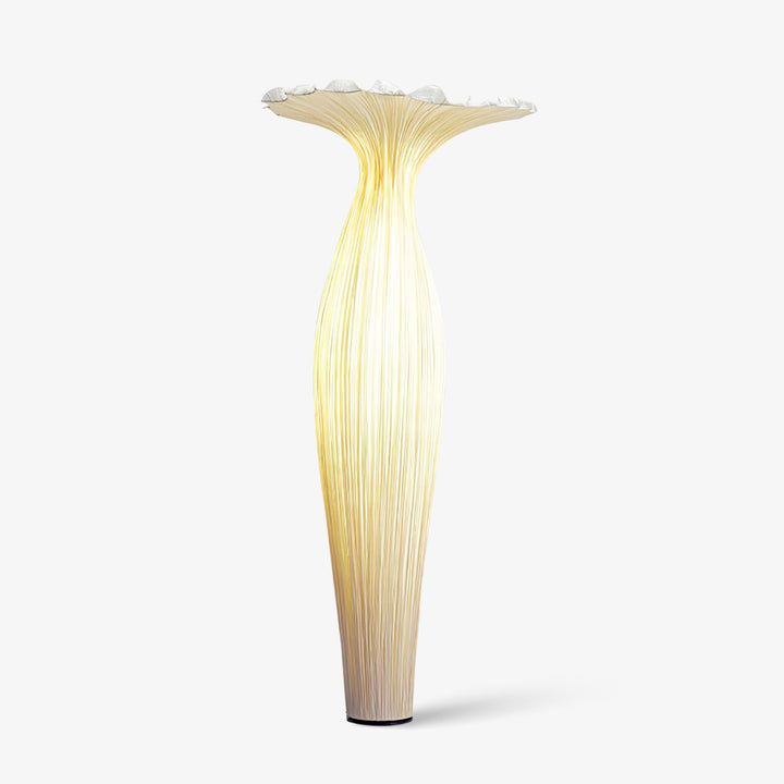 Lampa Podłogowa z Tkaniny w Kształcie Wazonu