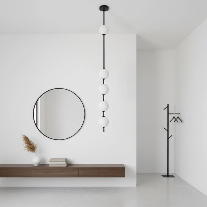 Lampa Wisząca z Pionowymi Kulami