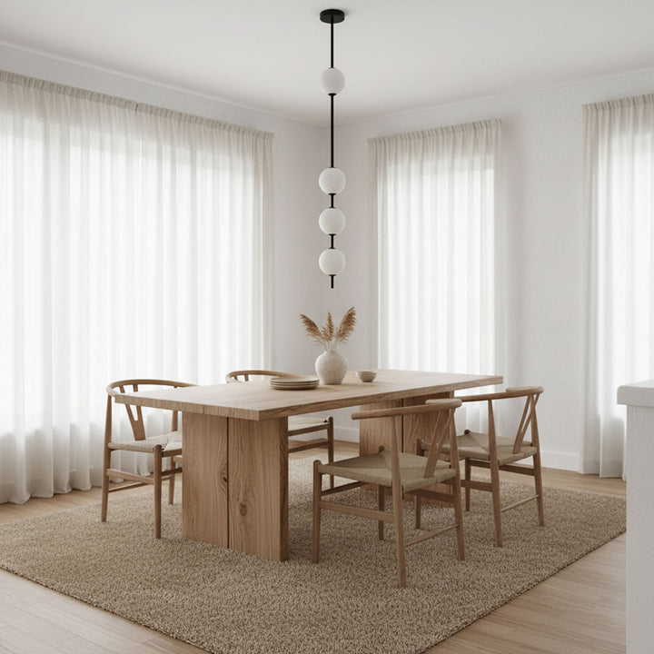Lampa Wisząca z Pionowymi Kulami