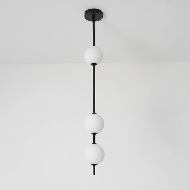 Lampa Wisząca z Pionowymi Kulami