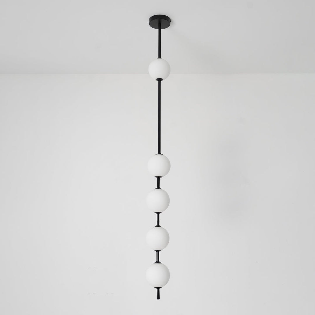 Lampa Wisząca z Pionowymi Kulami