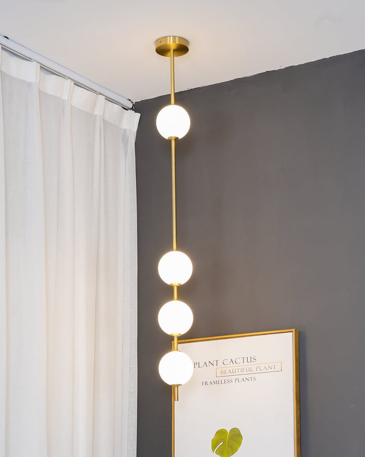 Lampa Wisząca z Pionowymi Kulami