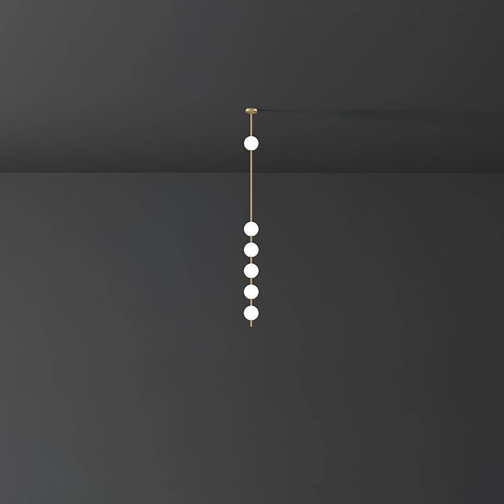 Lampa Wisząca z Pionowymi Kulami