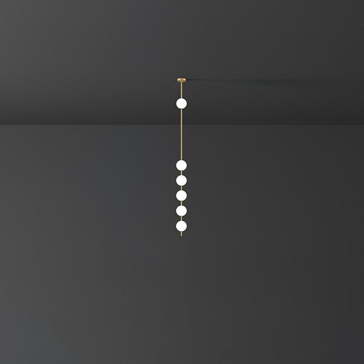 Lampa Wisząca z Pionowymi Kulami