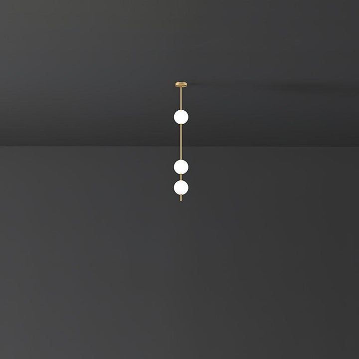 Lampa Wisząca z Pionowymi Kulami