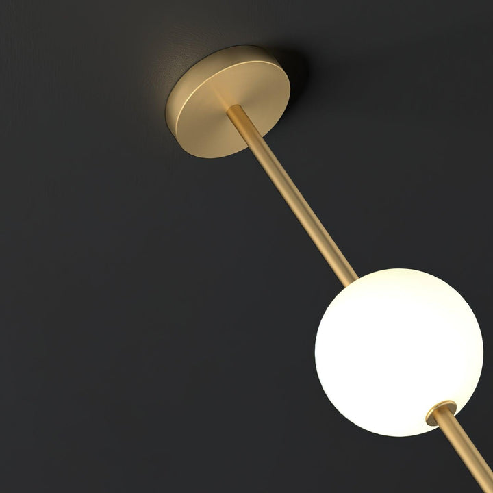 Lampa Wisząca z Pionowymi Kulami