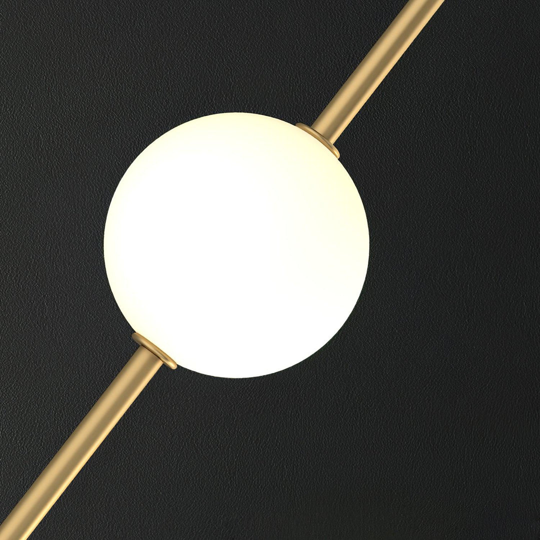 Lampa Wisząca z Pionowymi Kulami