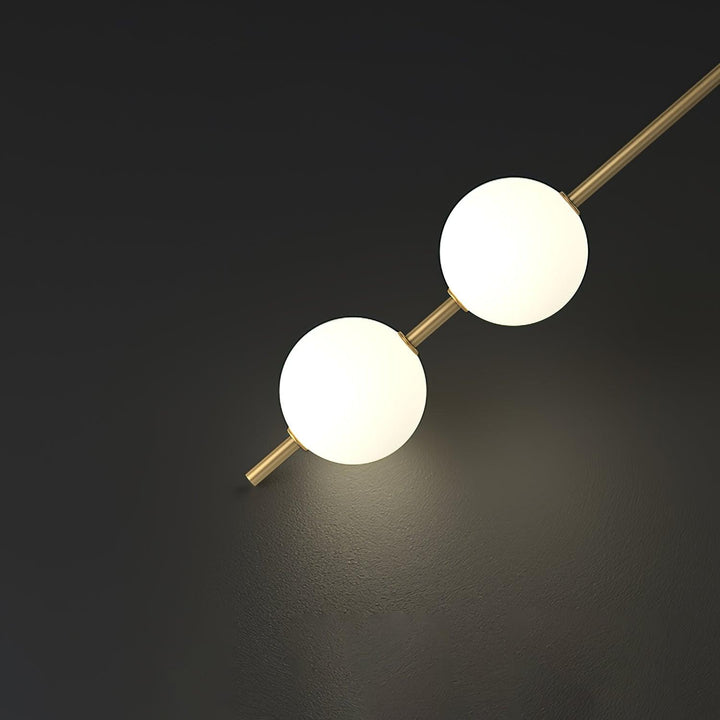 Lampa Wisząca z Pionowymi Kulami