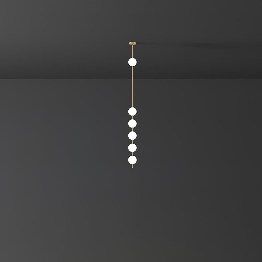 Lampa Wisząca z Pionowymi Kulami