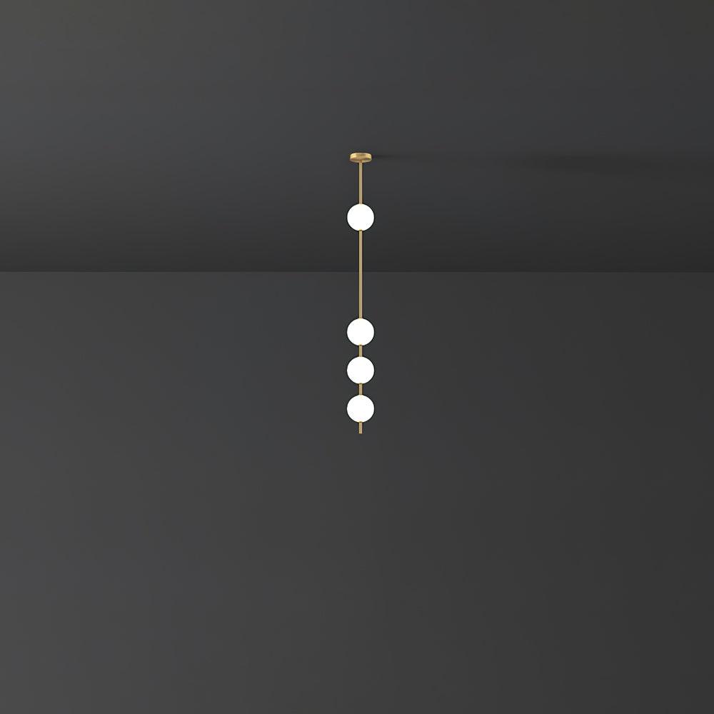 Lampa Wisząca z Pionowymi Kulami