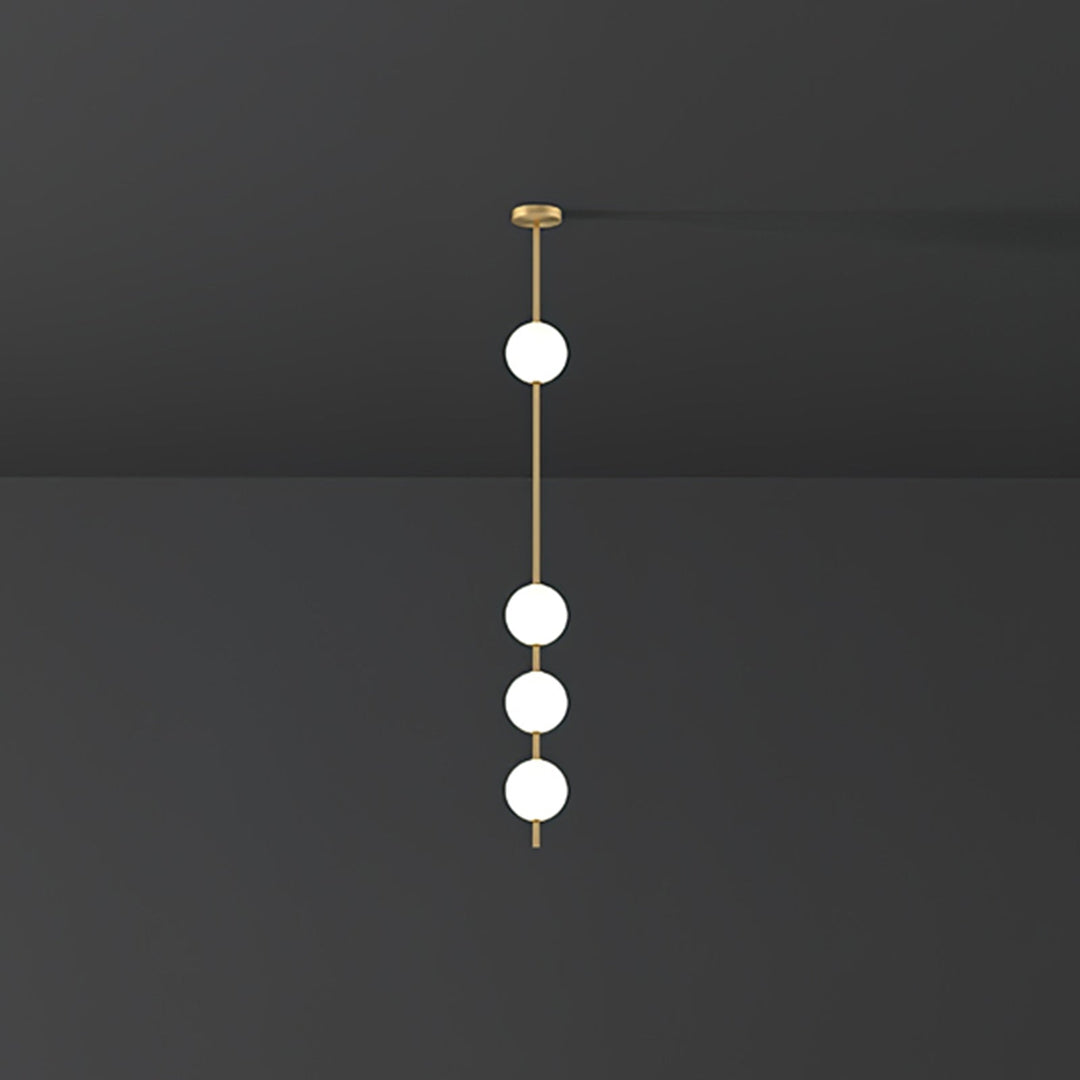 Lampa Wisząca z Pionowymi Kulami