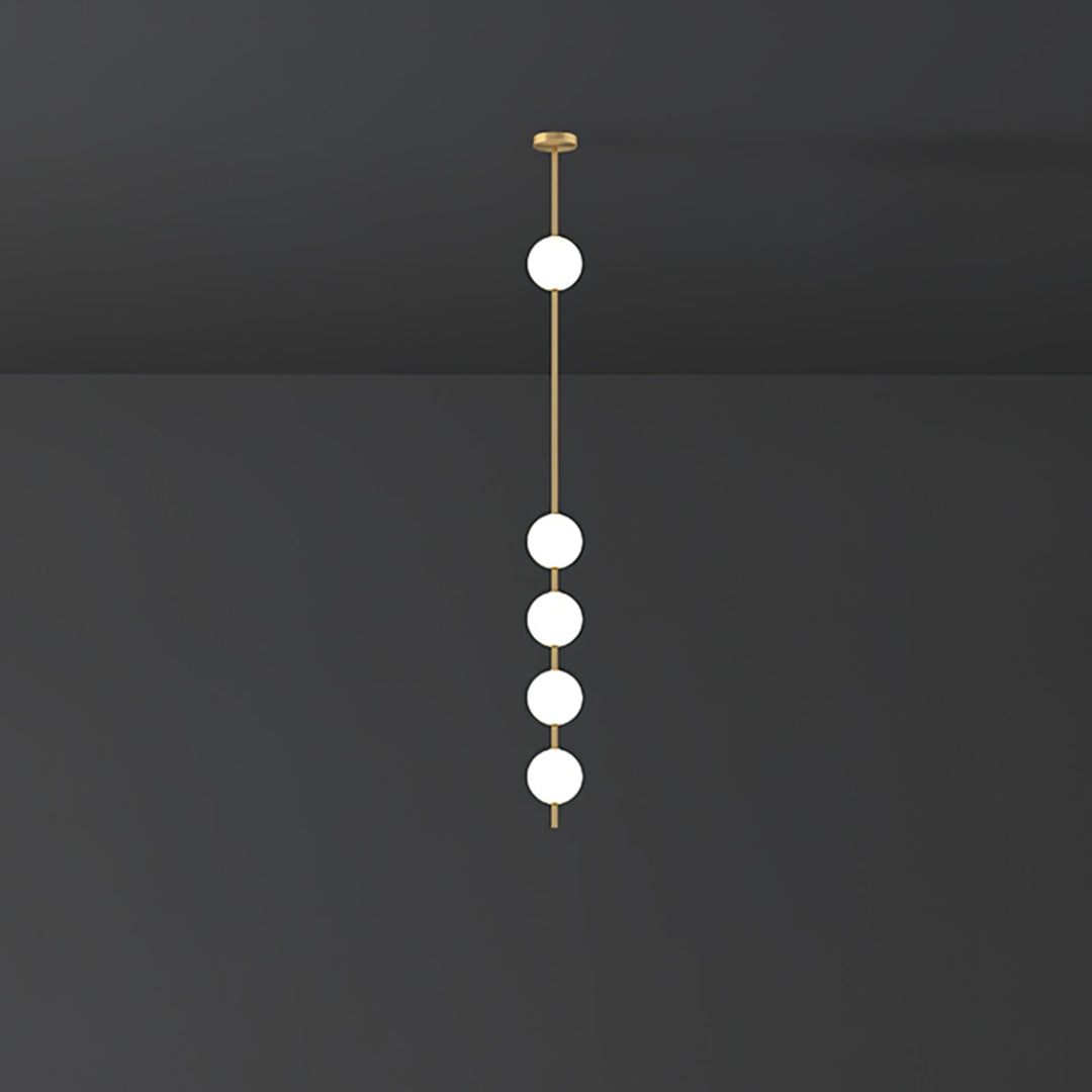 Lampa Wisząca z Pionowymi Kulami