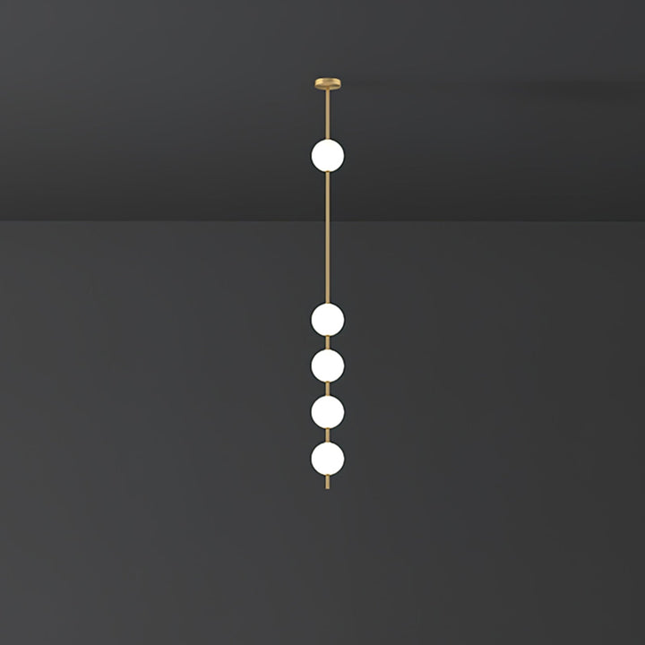 Lampa Wisząca z Pionowymi Kulami