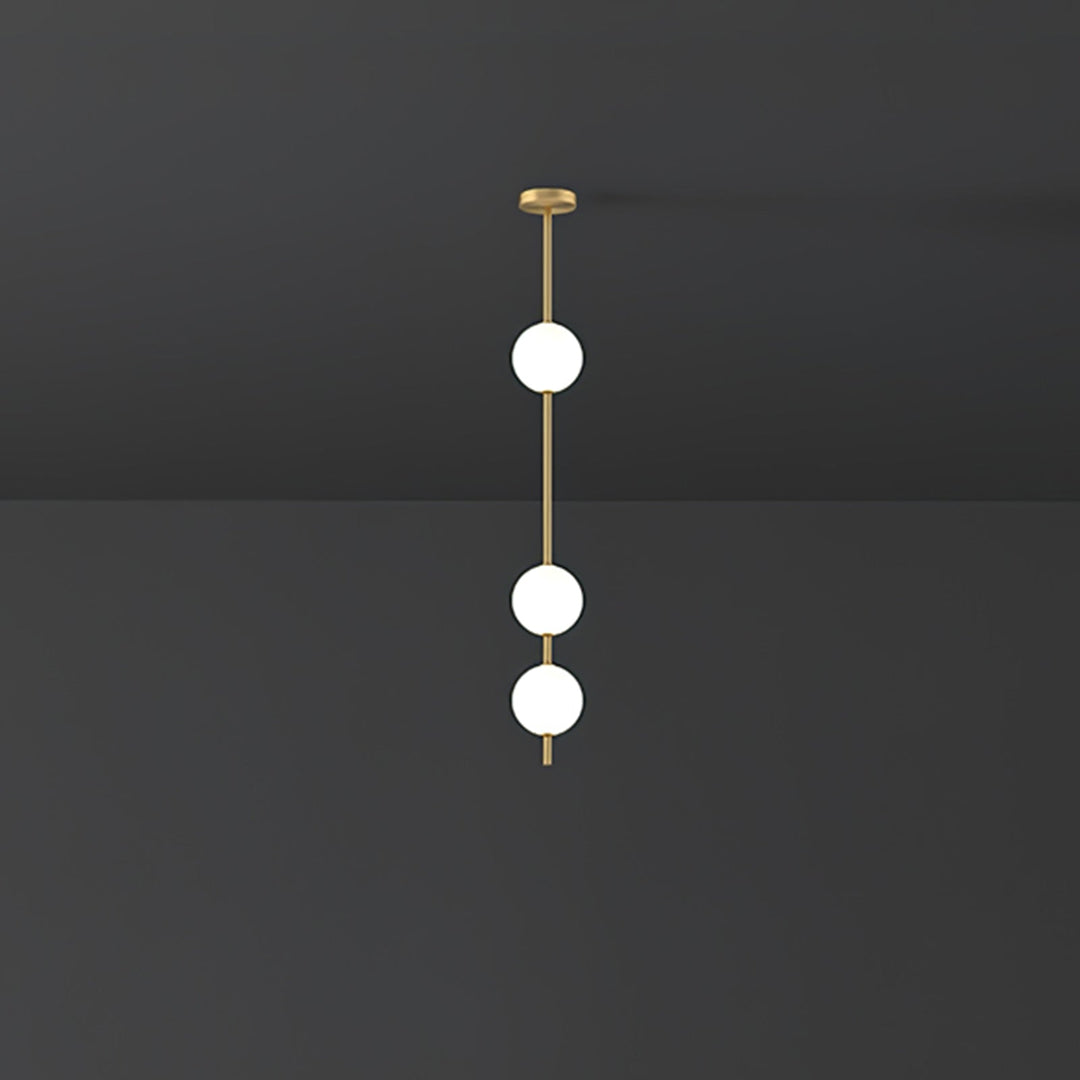 Lampa Wisząca z Pionowymi Kulami