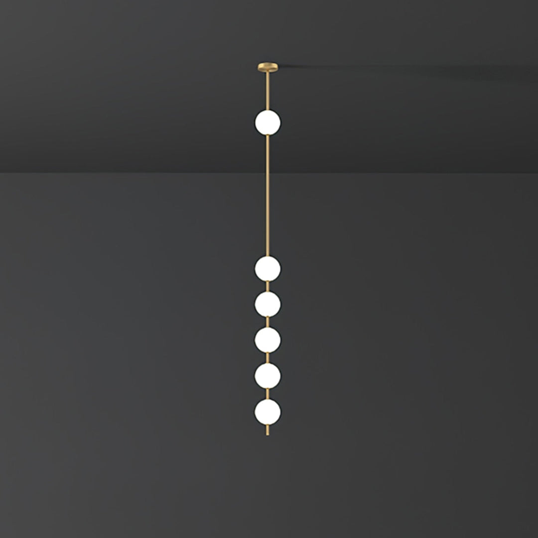 Lampa Wisząca z Pionowymi Kulami