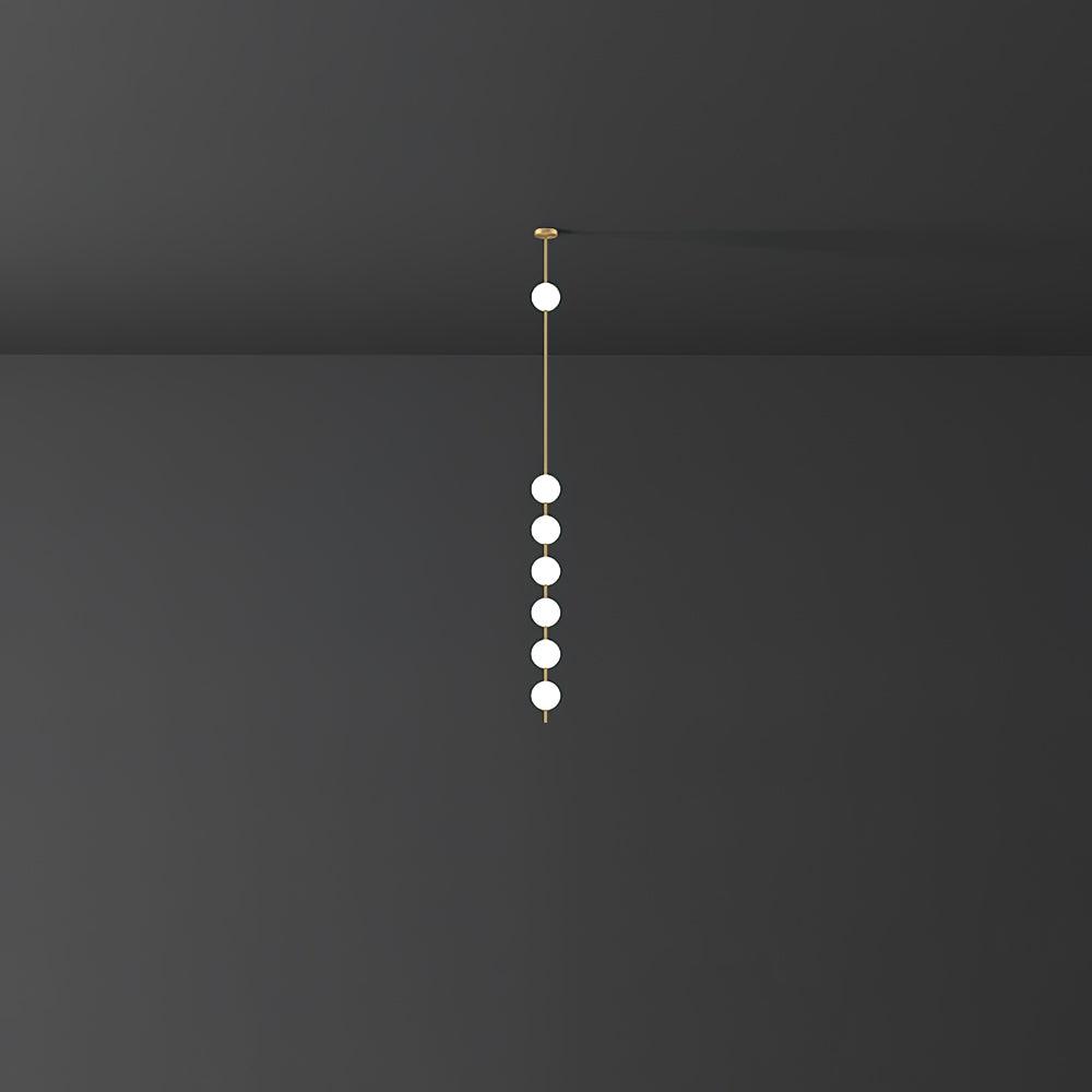 Lampa Wisząca z Pionowymi Kulami