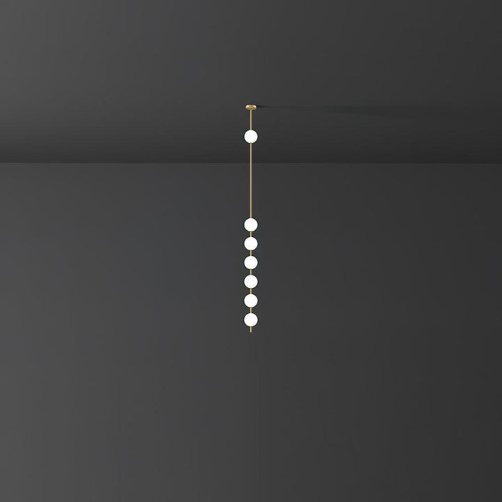 Lampa Wisząca z Pionowymi Kulami