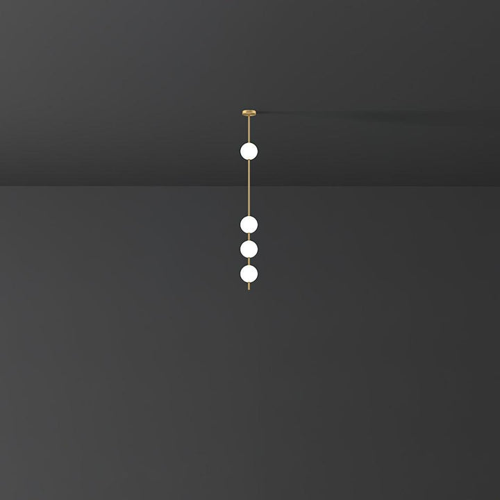 Lampa Wisząca z Pionowymi Kulami