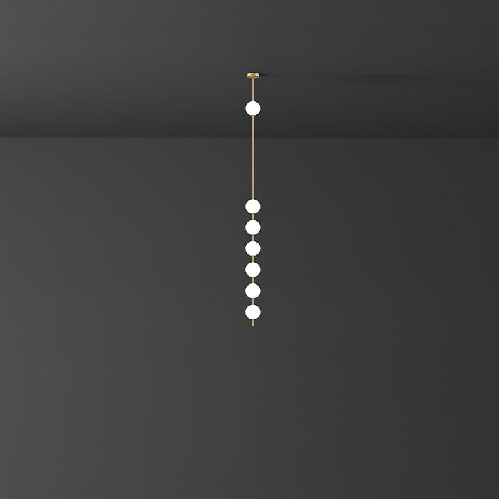 Lampa Wisząca z Pionowymi Kulami