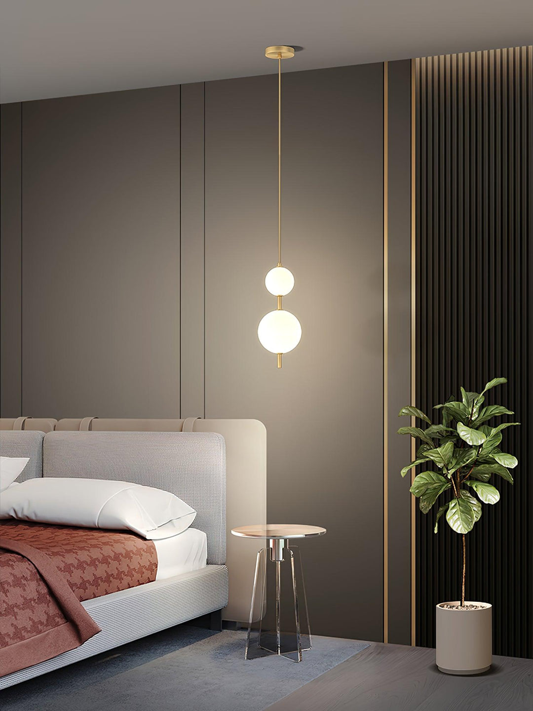 Pionowa Lampa Wisząca Globe