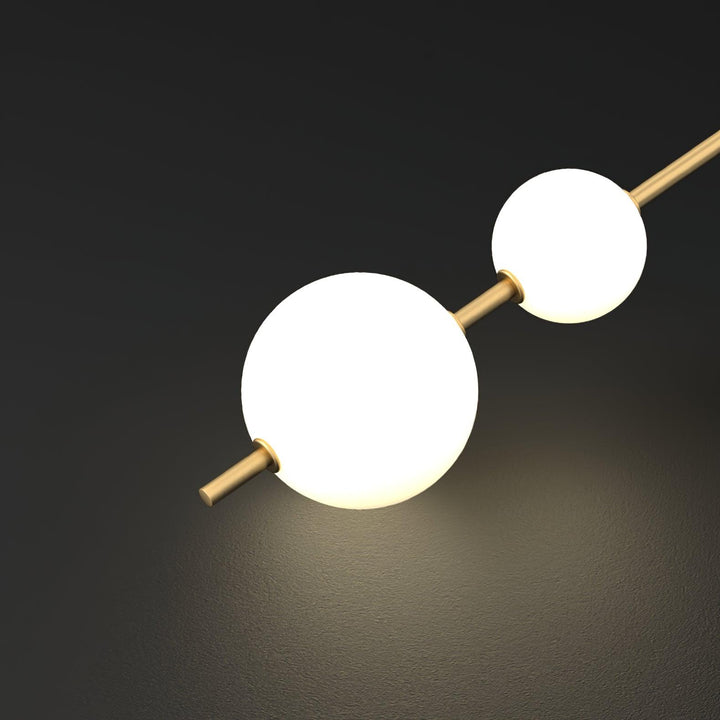 Pionowa Lampa Ścienna z Globusem