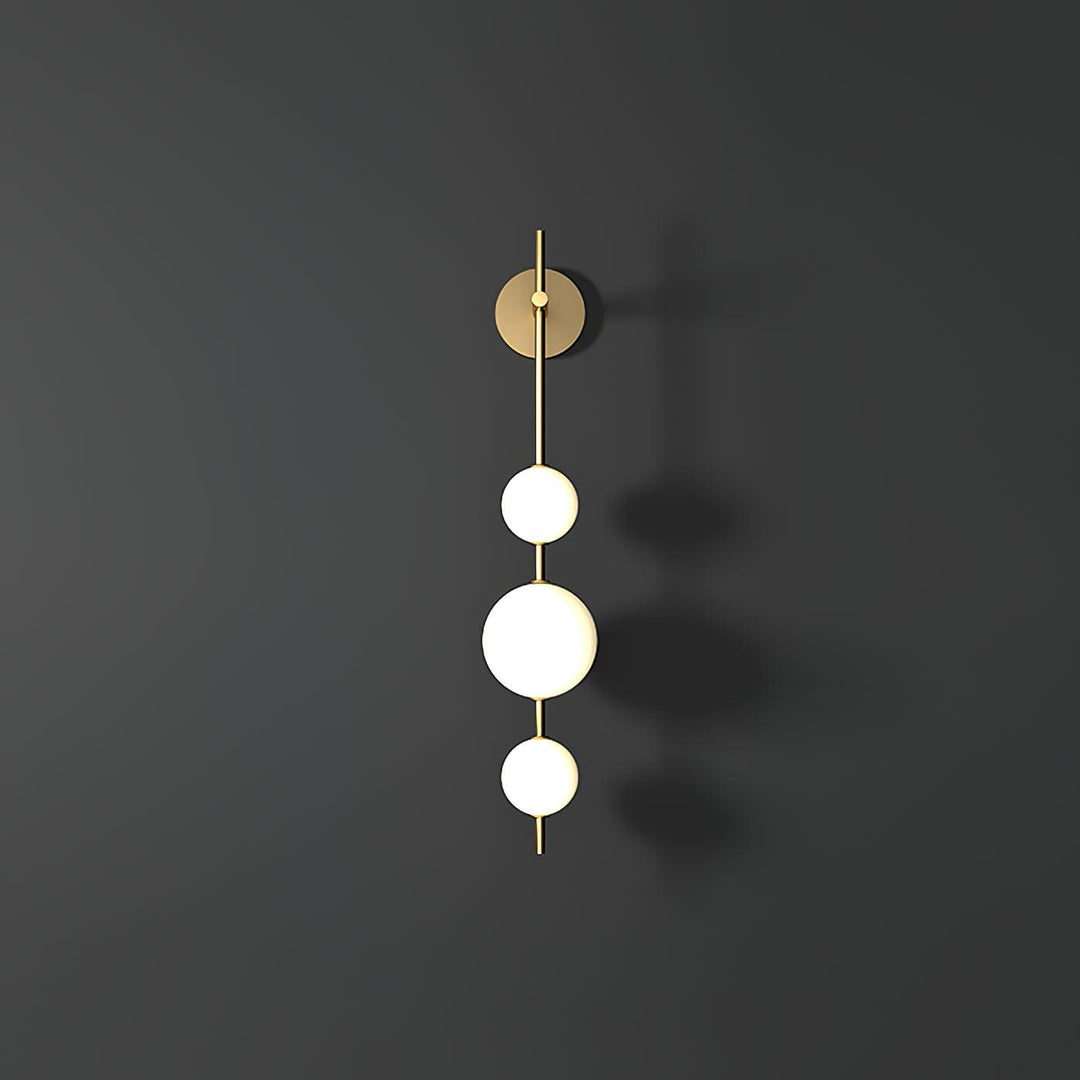 Pionowa Lampa Ścienna z Globusem