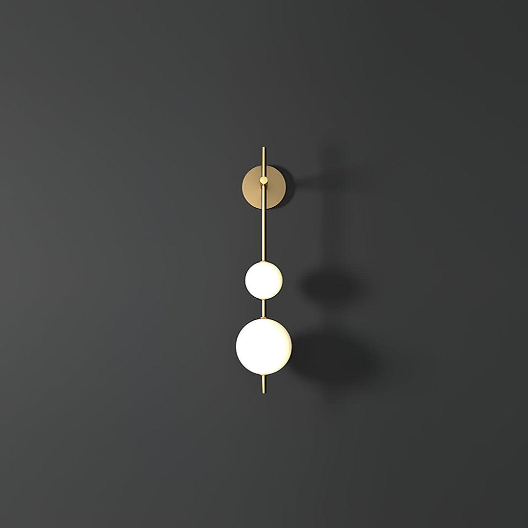 Pionowa Lampa Ścienna z Globusem