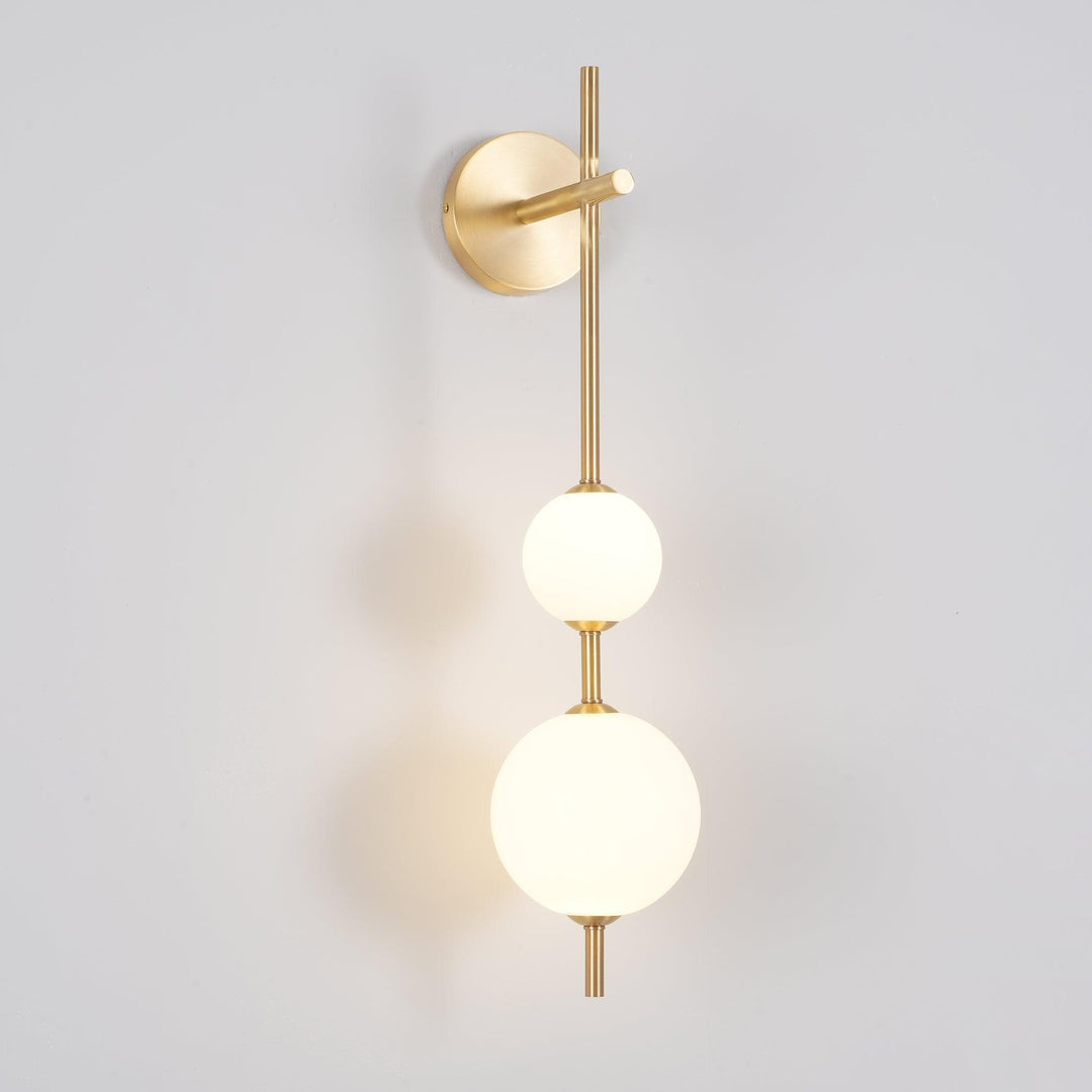 Pionowa Lampa Ścienna z Globem